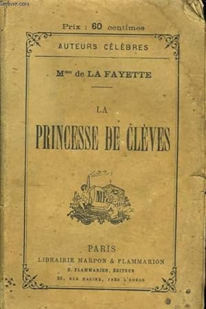 Bild des Verkufers fr La Princesse de Cleves. zum Verkauf von Le-Livre
