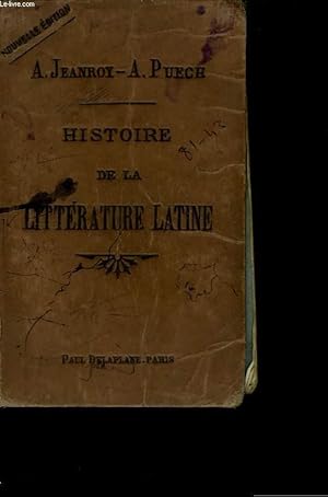 Image du vendeur pour Histoire de la Littrature Latine. mis en vente par Le-Livre