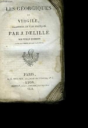 Imagen del vendedor de Oeuvres de Jacques Delille. TOME II : Les Gorgiques de Virgile. a la venta por Le-Livre