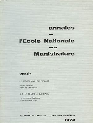 Image du vendeur pour Annales de l'Ecole Nationale de la Magistrature mis en vente par Le-Livre