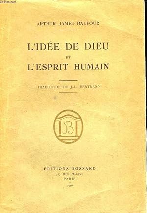 Bild des Verkufers fr L'ide de Dieu et l'Esprit Humain zum Verkauf von Le-Livre