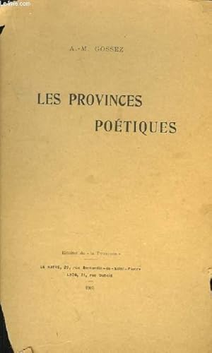 Image du vendeur pour Les Provinces Potiques. 1re srie. mis en vente par Le-Livre