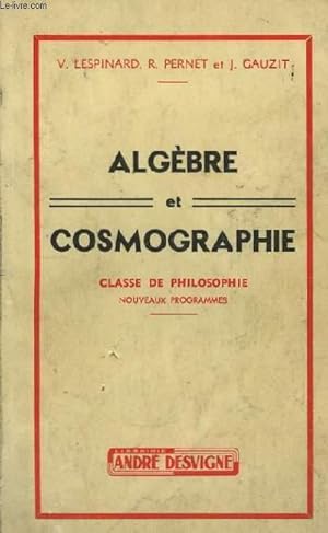 Seller image for Algbre et Cosmographie for sale by Le-Livre