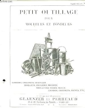 Seller image for Petit Outillage pour Mouleurs et Fondeurs. for sale by Le-Livre