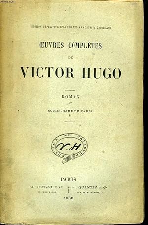 Hugo (Victor) - Notre-Dame de Paris - 2ème partie - Tome 2 - Jean de Bonnot