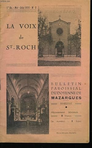 Seller image for La Voix de St-Roch. N2- 1re anne. for sale by Le-Livre