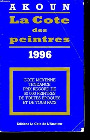 Bild des Verkufers fr La Cte des Peintres 1996 zum Verkauf von Le-Livre