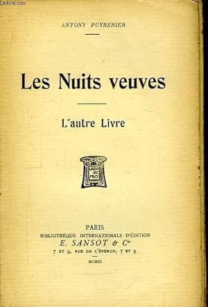 Seller image for Les Nuits veuves. L'autre Livre. for sale by Le-Livre