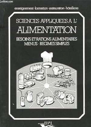 Image du vendeur pour Sciences Appliques  l'Alimentation. mis en vente par Le-Livre