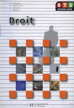 Seller image for Droit. Classe de BTS, 2me anne. for sale by Le-Livre