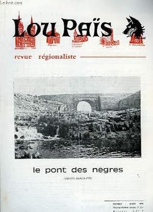 Imagen del vendedor de Lou Pas, n217 : Le pont des Ngres a la venta por Le-Livre