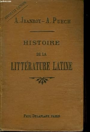 Image du vendeur pour Histoire de la Littrature Latine. mis en vente par Le-Livre