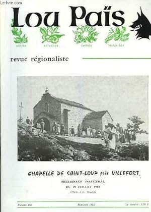 Imagen del vendedor de Lou Pas, n260 : Chapelle de Saint-Loup prs Villefort a la venta por Le-Livre