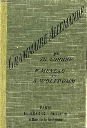 Seller image for Grammaire Allemande. for sale by Le-Livre