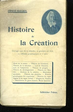 Bild des Verkufers fr Histoire de la Cration des tres Organiss, d'aprs les Lois Naturelles. zum Verkauf von Le-Livre
