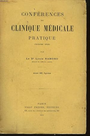 Imagen del vendedor de Confrences de Clinique Mdicale Pratique. 3me srie. a la venta por Le-Livre