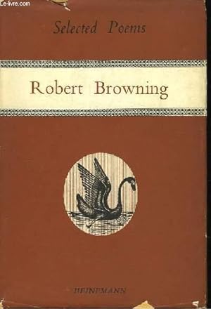Bild des Verkufers fr Selected poems of R. Browning. zum Verkauf von Le-Livre