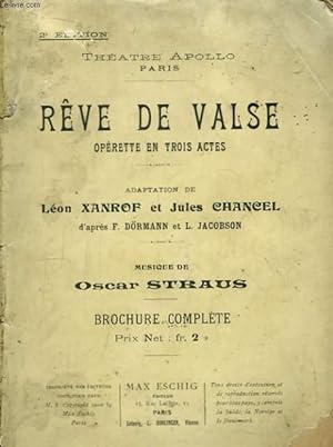 Seller image for Rve de Valse. for sale by Le-Livre