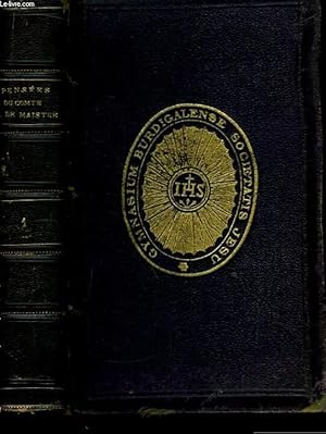 Bild des Verkufers fr Penses du Comte J. de Maistre, sur le religion, la philosophie, la politique, l'histoire et la littrature. Tome 1er zum Verkauf von Le-Livre