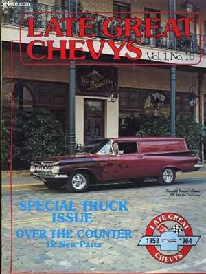 Imagen del vendedor de Late Great Chevys. Vol. 1, N10 a la venta por Le-Livre