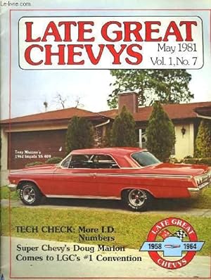 Seller image for Late Great Chevys. Vol.1, N7 for sale by Le-Livre