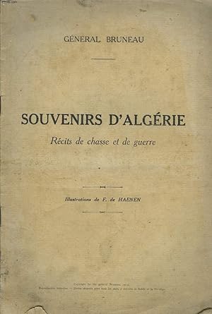 Imagen del vendedor de Souvenirs d'Algrie. Rcits de chasse et de guerre a la venta por Le-Livre