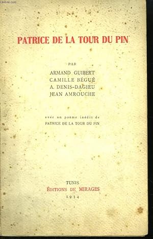 Seller image for Patrice de La Tour du Pin for sale by Le-Livre