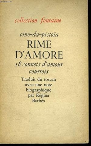 Immagine del venditore per Rime d'Amore. venduto da Le-Livre