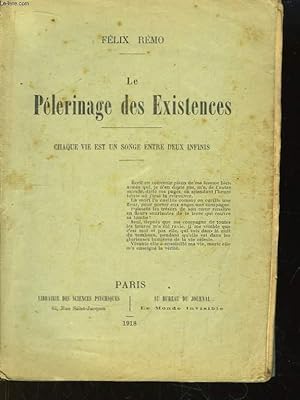 Imagen del vendedor de Le Plerinage des Existences a la venta por Le-Livre