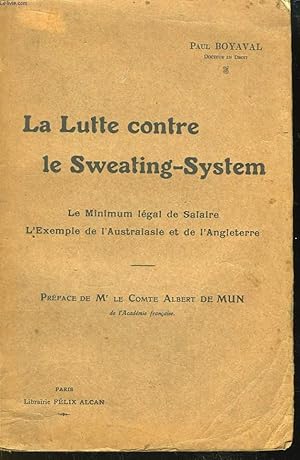 Seller image for La Lutte contre le Sweating-System for sale by Le-Livre