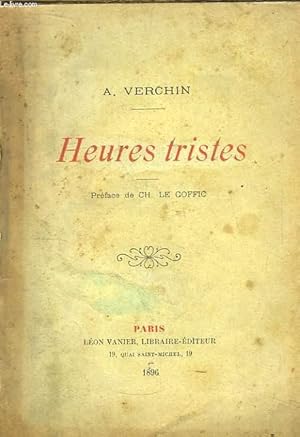 Seller image for Heures tristes. for sale by Le-Livre