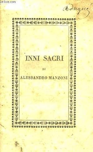 Immagine del venditore per Inni Sacri venduto da Le-Livre