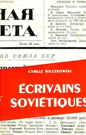 Imagen del vendedor de Ecrivains Sovitiques. a la venta por Le-Livre