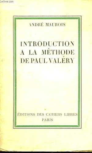 Seller image for Introduction  la Mthode de Paul Valry. for sale by Le-Livre