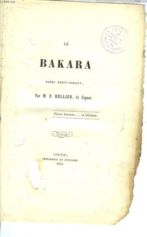 Seller image for Guerre de Troie travestie, prcde du Bakara. for sale by Le-Livre