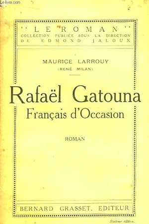 Imagen del vendedor de Rafal Gatouna, Franais d'Occasion a la venta por Le-Livre