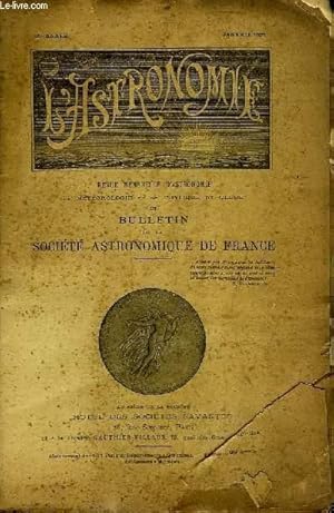 Bild des Verkufers fr L'Astronomie, Janvier 1921 - 35me anne. Revue Mensuelle d'Astronomie, de Mtorologie et de Physique du Globe. zum Verkauf von Le-Livre