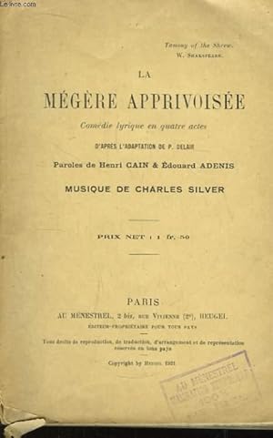 Image du vendeur pour La Mgre Apprivoise. mis en vente par Le-Livre