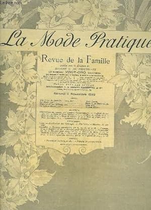 Seller image for La Mode Pratique. Revue de la Famille. N48 - 1re anne : Coiffure de soire, Robe de velours, Robe de crpe . for sale by Le-Livre