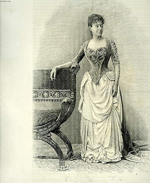 Portrait de Mme Bartet (Comédie Française), extrait du journal hebdomadaire "Paris illustré n°68"