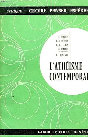 Imagen del vendedor de L'Athisme Contemporain. a la venta por Le-Livre