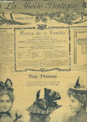 Seller image for La Mode Pratique. Revue de la Famille. N13 - 2me anne : Robe amricaine, Capote coulisse en tulle, Robe de dner en peau de soie . for sale by Le-Livre