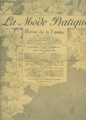 Seller image for La Mode Pratique. Revue de la Famille. N47 - 1re anne : Chapeau pour fillette, Costume lgant, Manteau Pelisse, Robe princesse . for sale by Le-Livre