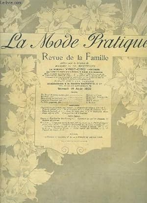 Seller image for La Mode Pratique. Revue de la Famille. N36 - 1re anne : Chapeau de velours, Robe de chambre, Robede foulard, Robe pour dame d'ge moyen . for sale by Le-Livre