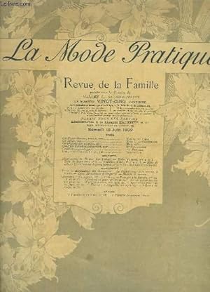 Seller image for La Mode Pratique. Revue de la Famille. N28 - 1re anne : Toilettes d't, Robe de soie, Composition de Fournery . for sale by Le-Livre