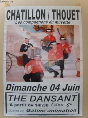 Seller image for The Dansant. Chatillon / Thouet. 4 juin. Les Compagnons de Musette. for sale by Le-Livre
