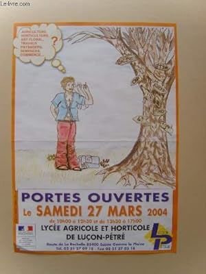 Seller image for Porte Ouvertes du 27 mars 2004. Lycée Agricole et Horticole de Luçon-Pétré. for sale by Le-Livre