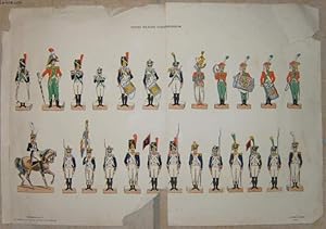Double-planches gravées en couleurs, de Petits Soldats Strasbourgeois