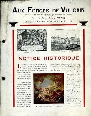 Seller image for Notice Historique for sale by Le-Livre