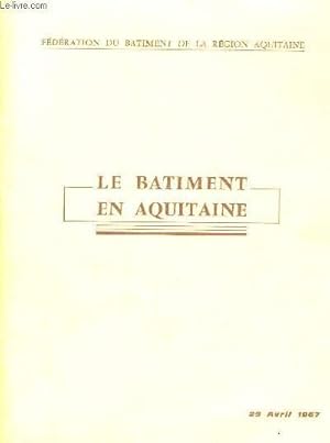 Seller image for Le Btiment en Aquitaine. for sale by Le-Livre